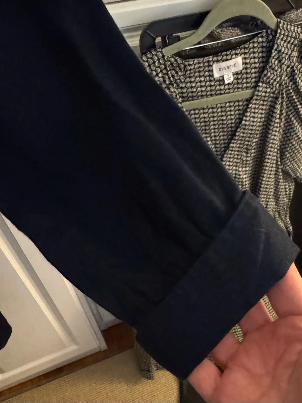 JCrew size small navy linen dress, like new